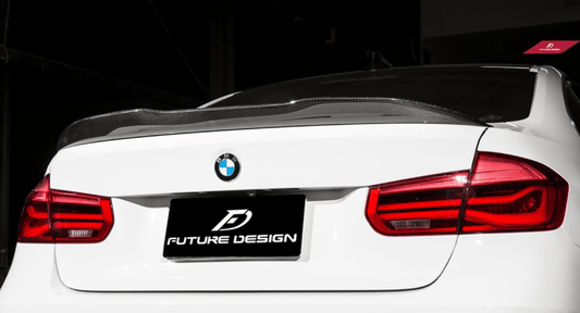 Future Design Carbon Aftermarket Parts - Carbon Fiber Rear Spoiler PSM Style for BMW F80 F30  -performance speedshop