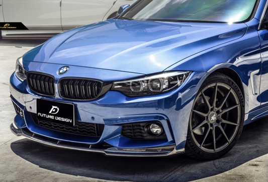 Future Design Carbon V Style Carbon Fiber Front Lip for BMW 4 Series F32 F33 F36