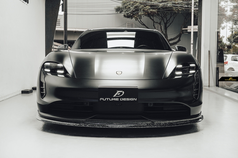 Future Design FD Carbon Fiber UPPER VALENCES for Porsche Taycan 4 & 4S