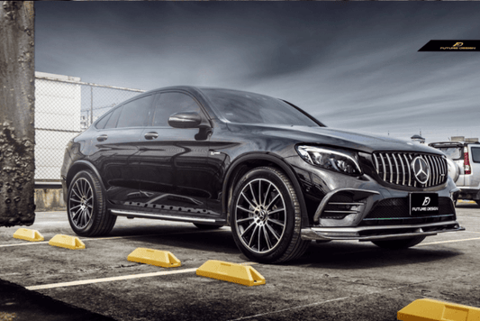 Future Design FD GT Carbon Fiber FRONT BUMPER CANARDS for Mercedes Benz GLC250 AMG / GLC300 AMG / GLC43 AMG W253 GLC & GLC Coupe 2016-2019 Pre-facelift