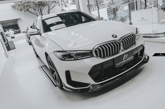 Future Design FD V1 Carbon Fiber Front Splitter for BMW G20 / G21 3 Series M340i 330i 2023-ON LCI