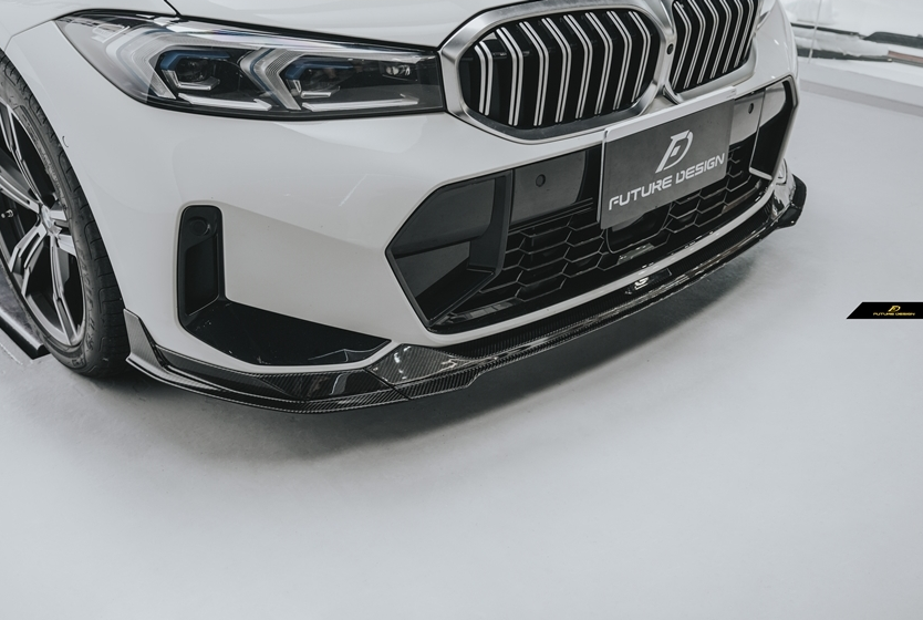 Future Design FD V1 Carbon Fiber Front Splitter for BMW G20 / G21 3 Series M340i 330i 2023-ON LCI