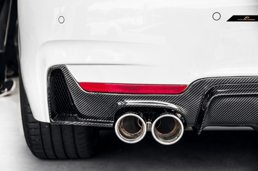 Future Design Carbon M Performance Quad Exit Carbon Fiber Rear Diffuser for BMW 4 Series F32 F33 F36