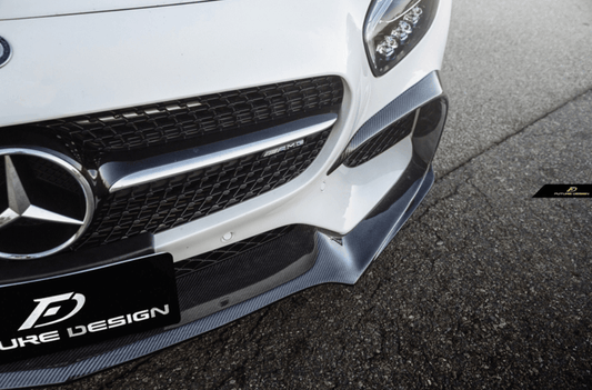 Future Design RT STYLE Carbon Fiber FRONT LIP SPLITTER Mercedes benz AMG GT GTS GTC C190 2015-ON