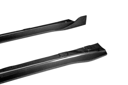 Tesla Model 3 Performance Long Range Standard Base 2017 2018 2019 2020 2021 2022 2023 with Aftermarket Parts - V Style Side Skirts Carbon Fiber from Aero Republic