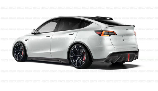 SD Carbon Fiber Rear Trunk Spoiler For Tesla Model Y / Performance