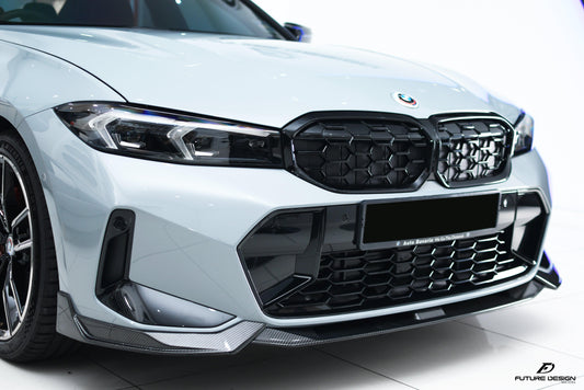 Future Design FD V1 Carbon Fiber Front Splitter for BMW G20 / G21 3 Series M340i 330i 2023-ON LCI