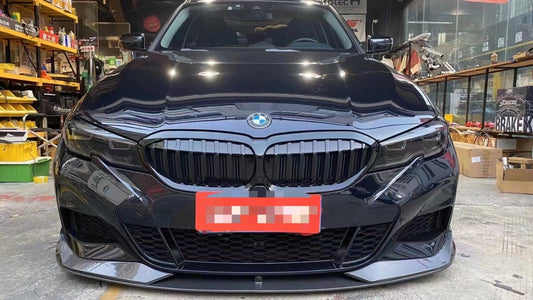 Aero Republic AC Style Carbon Front Lip Splitter for BMW 3 Series G20 M340i 330i 2019-2022 - Performance SpeedShop