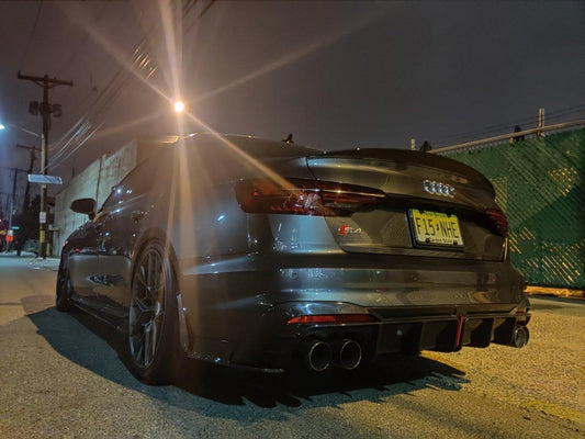 Aero Republic Audi A4 S4 RS4 B9 B9.5 Carbon Fiber Arch Guards Mud Flaps Front & Rear Package - Performance SpeedShop