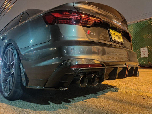 Aero Republic Audi A4 S4 RS4 B9 B9.5 Carbon Fiber Arch Guards Mud Flaps Front & Rear Package - Performance SpeedShop