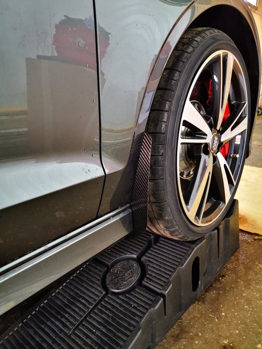 Aero Republic Carbon Fiber Arch Guards Mud Flaps Audi RS3 - Performance SpeedShop