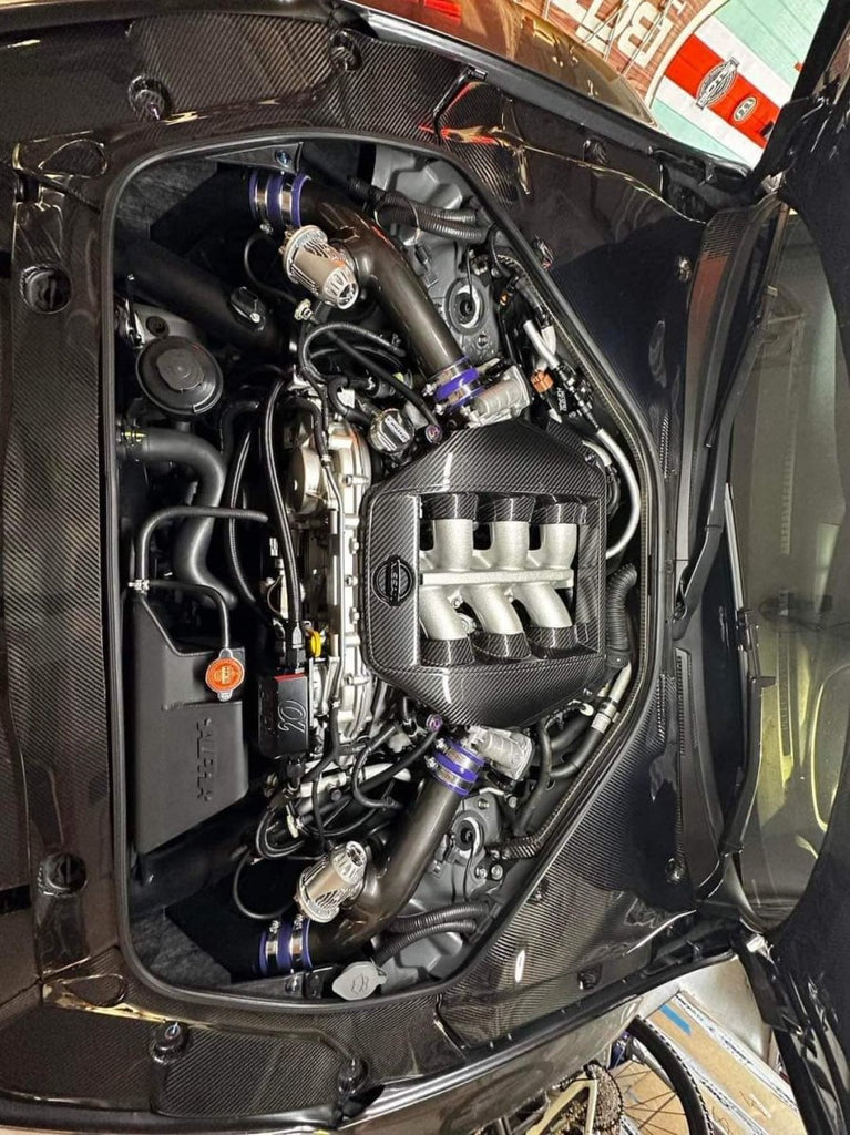 Aero Republic Carbon Fiber Engine Bay Replacement Covers 5 Pcs for Nissan GTR GT-R R35 2008-2023 - Performance SpeedShop