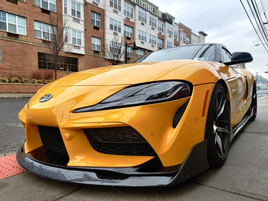 Aero Republic Carbon Fiber Front Lip Splitter AG Style For Toyota Supra A90 GR - Performance SpeedShop