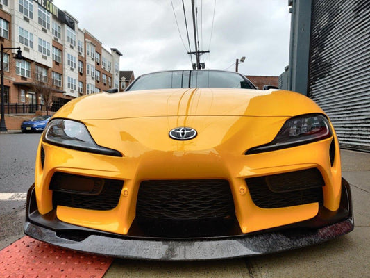 Aero Republic Carbon Fiber Front Lip Splitter AG Style For Toyota Supra A90 GR - Performance SpeedShop