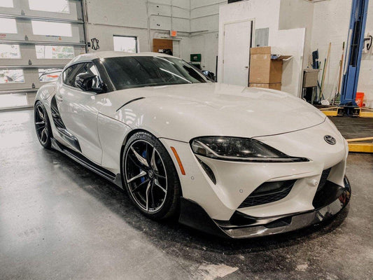 Aero Republic Carbon Fiber Front Lip Splitter AG Style For Toyota Supra A90 GR - Performance SpeedShop