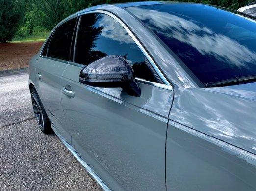 Aero Republic Carbon Fiber Mirror Caps Replacement For Audi RS5 S5 A5 RS4 S4 A4 B9 B9.5 2017-ON - Performance SpeedShop