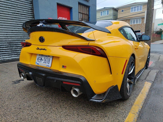 Aero Republic Carbon Fiber Rear Diffuser & Rear Canards AG Style For Toyota Supra A90 GR - Performance SpeedShop