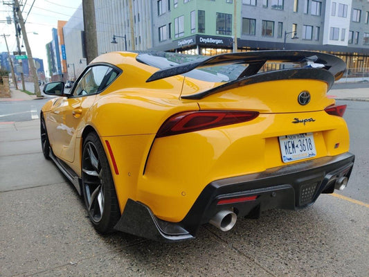 Aero Republic Carbon Fiber Rear Diffuser & Rear Canards AG Style For Toyota Supra A90 GR - Performance SpeedShop