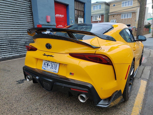 Aero Republic Carbon Fiber Rear Diffuser & Rear Canards AG Style For Toyota Supra A90 GR - Performance SpeedShop