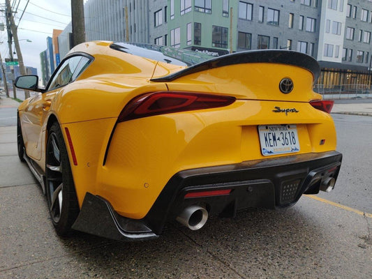 Aero Republic Carbon Fiber Rear Diffuser & Rear Canards AG Style For Toyota Supra A90 GR - Performance SpeedShop