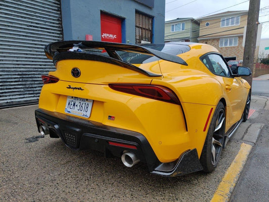 Aero Republic Carbon Fiber Rear Diffuser & Rear Canards AG Style For Toyota Supra A90 GR - Performance SpeedShop