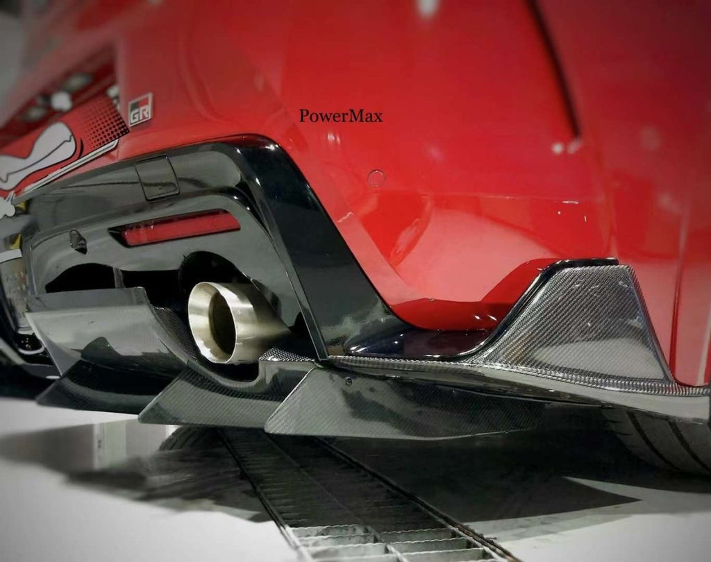 Aero Republic Carbon Fiber Rear Diffuser & Rear Canards VRS Style For Toyota Supra A90 GR - Performance SpeedShop