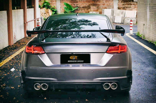 Aero Republic Carbon Fiber Rear Diffuser & Side Blades 3 Pcs for Audi TTRS 8S 2015-2019 - Performance SpeedShop