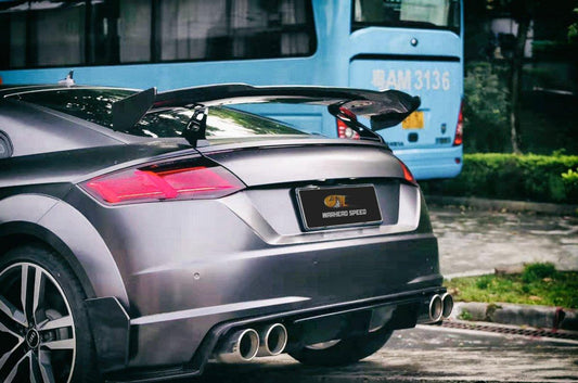 Aero Republic Carbon Fiber Rear Diffuser & Side Blades 3 Pcs for Audi TTRS 8S 2015-2019 - Performance SpeedShop