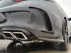 Aero Republic Carbon Fiber Rear Diffuser Side Valences Canards Trim for W205 C300 C43 C63 AMG Coupe 2 Door Sedan 4 Door - Performance SpeedShop