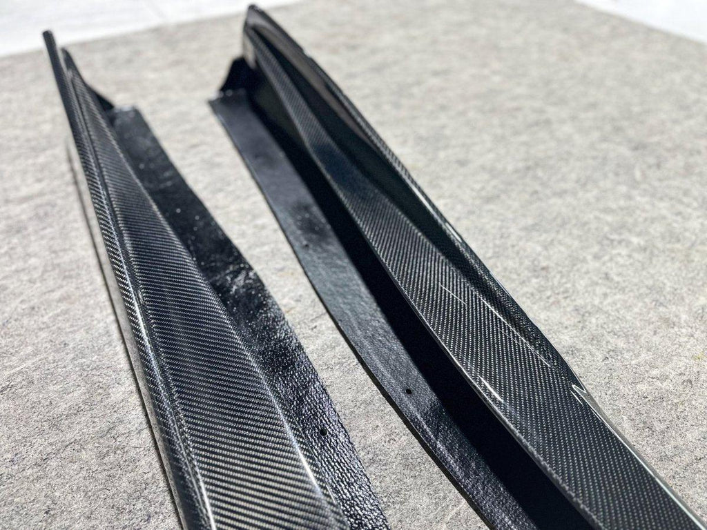C8 Corvette Side Skirts 5VM Style Side Skirt Extensions For Corvette C8 Stingray & Z51 2020-2025 (Carbon Fiber Print, ABS Material) C8 Stingray Side Skirts 2024 C8 Corvette Side Skirts 5VM Style Side Skirt Extensions For Corvette C8 Stingray & Z51 2020-2025 (Carbon Fiber Print, ABS Material) C8 Stingray Side Skirts 2024