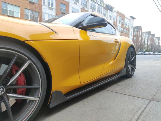 Aero Republic Carbon Fiber Side Skirts AG Style For Toyota Supra A90 GR - Performance SpeedShop