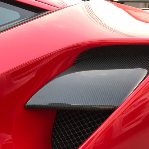 Aero Republic Ferrari 488 Carbon Fiber Side Vents Replacement - Performance SpeedShop