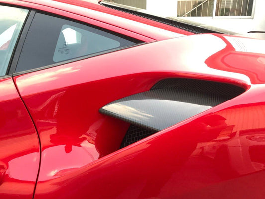 Aero Republic Ferrari 488 Carbon Fiber Side Vents Replacement - Performance SpeedShop