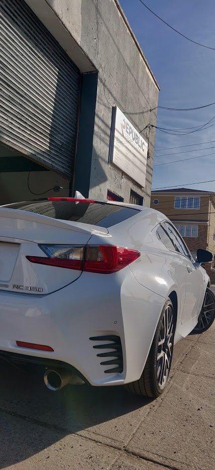 Aero Republic Lexus RC350 RC200 RCF Carbon Arch Guards Mud Flaps - Performance SpeedShop