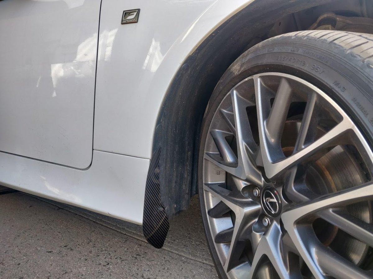 Protective Carbon Mud Flaps for Lexus RC350 | Aero Republic ...