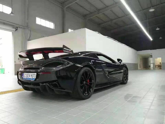 Aero Republic McLaren 540C 570S 570GT 600LT Carbon Fiber Rear Spoiler GT4 Style - Performance SpeedShop