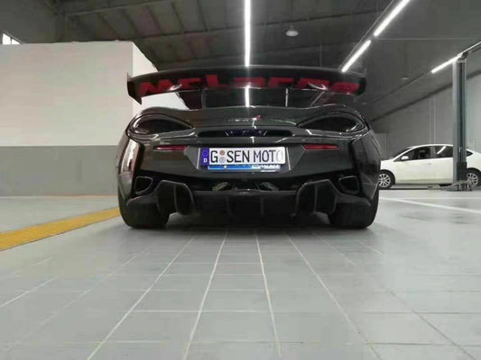 Aero Republic McLaren 540C 570S 570GT 600LT Carbon Fiber Rear Spoiler GT4 Style - Performance SpeedShop