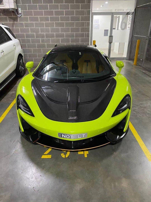 Aero Republic McLaren 540C 570S 570GT 600LT Senna Style Carbon Fiber Hood Bonnet - Performance SpeedShop