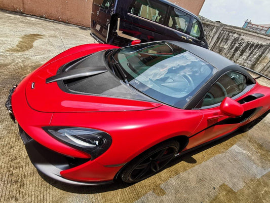 Aero Republic McLaren 540C 570S 570GT 600LT Senna Style Carbon Fiber Hood Bonnet - Performance SpeedShop