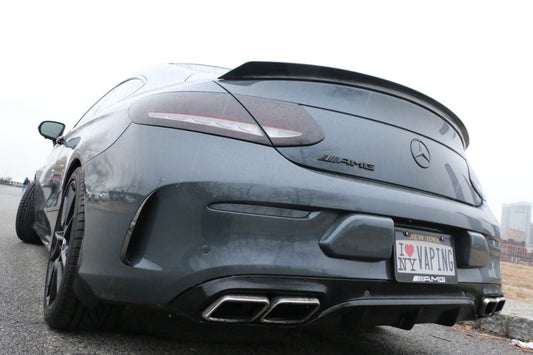 Aero Republic Mercedes Benz C43 C63 AMG Carbon Fiber Arch Guards Mud Flaps Front & Rear Package - Performance SpeedShop