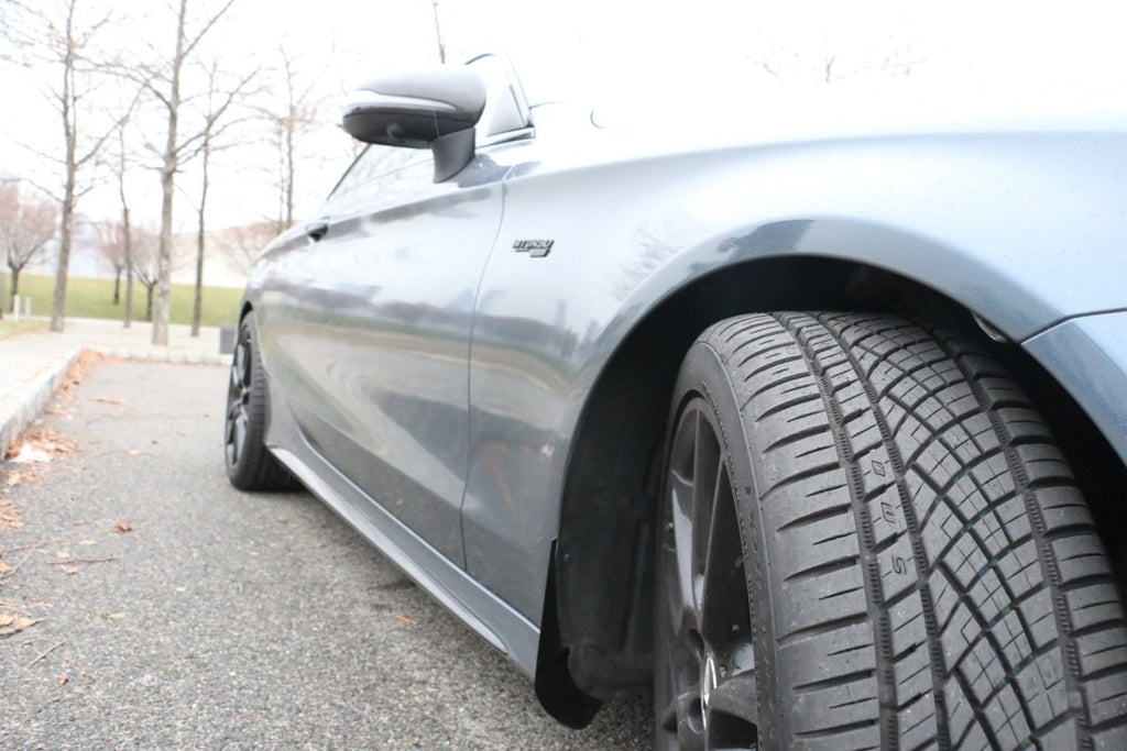 Aero Republic Mercedes Benz C43 C63 AMG Carbon Fiber Arch Guards Mud Flaps Front & Rear Package - Performance SpeedShop