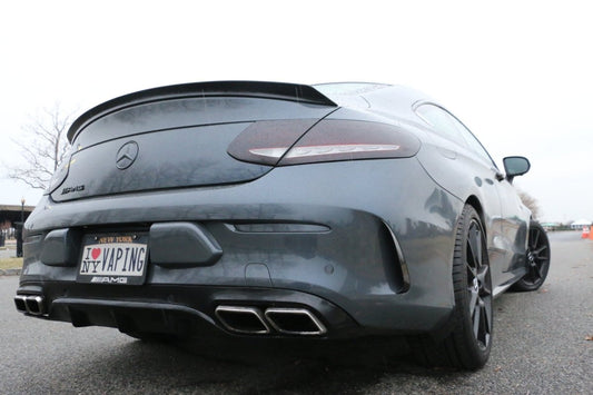 Aero Republic Mercedes Benz C43 C63 AMG Carbon Fiber Arch Guards Mud Flaps Front & Rear Package - Performance SpeedShop