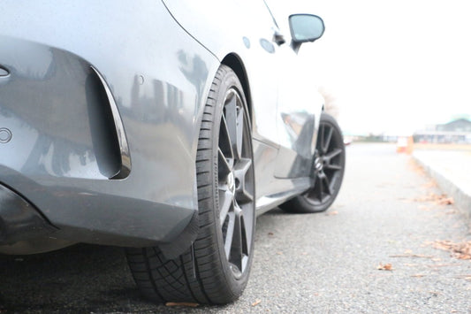 Aero Republic Mercedes Benz C43 C63 AMG Carbon Fiber Arch Guards Mud Flaps Front & Rear Package - Performance SpeedShop