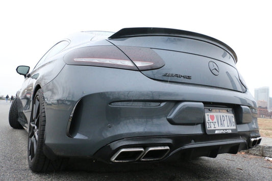 Aero Republic Mercedes Benz C43 C63 AMG Carbon Fiber Arch Guards Mud Flaps Front & Rear Package - Performance SpeedShop