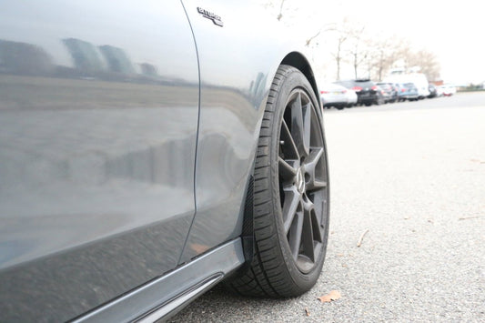 Aero Republic Mercedes Benz C43 C63 AMG Carbon Fiber Arch Guards Mud Flaps Front & Rear Package - Performance SpeedShop