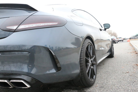 Aero Republic Mercedes Benz C43 C63 AMG Carbon Fiber Arch Guards Mud Flaps Front & Rear Package - Performance SpeedShop