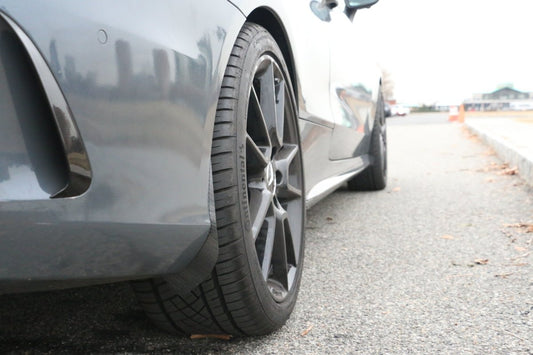 Aero Republic Mercedes Benz C43 C63 AMG Carbon Fiber Arch Guards Mud Flaps Front & Rear Package - Performance SpeedShop