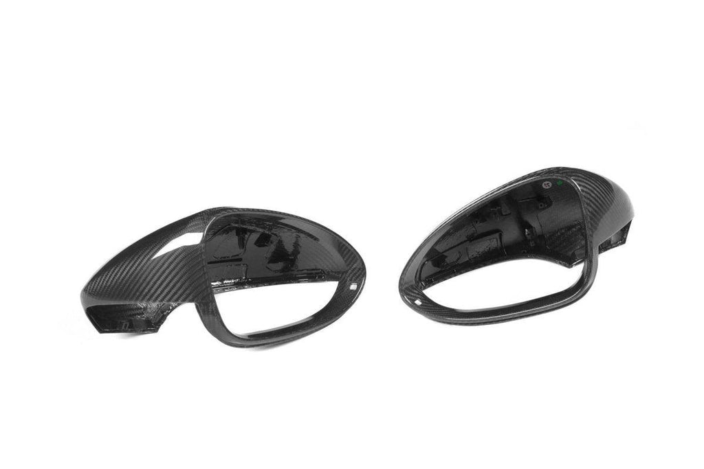 Aero Republic Pre-preg Carbon Fiber Mirror Caps Replacement for Porsche Panamera 971 - Performance SpeedShop