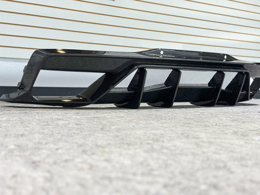 Aero Republic Pre-preg Carbon Fiber Rear Diffuser AD Style for Corvette C8 2020-ON - Performance SpeedShop