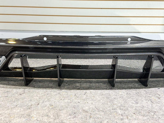 Aero Republic Pre-preg Carbon Fiber Rear Diffuser AD Style for Corvette C8 2020-ON - Performance SpeedShop